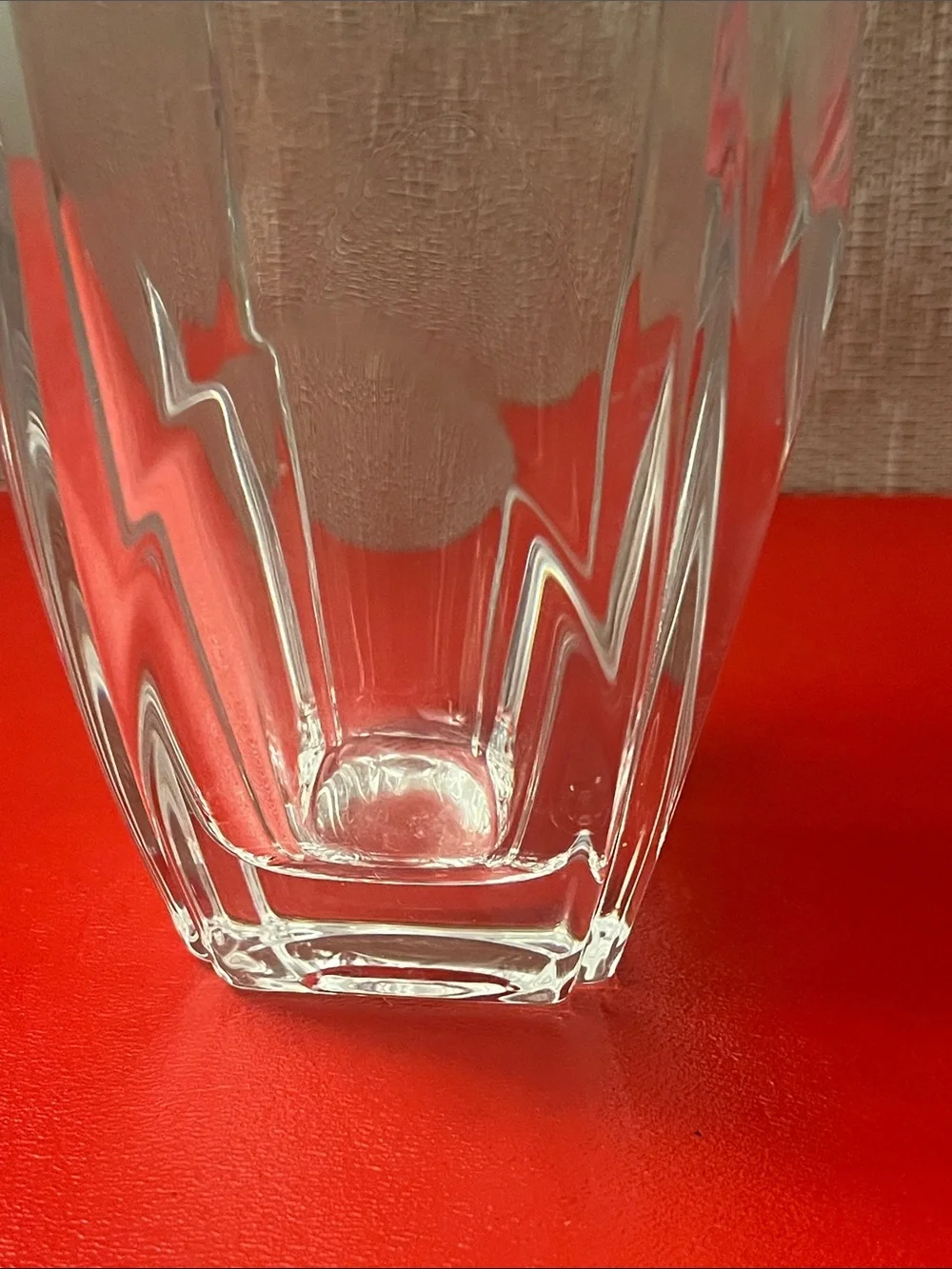 Shannon Crystal Vase  6 3/4 H  3 1/2 D